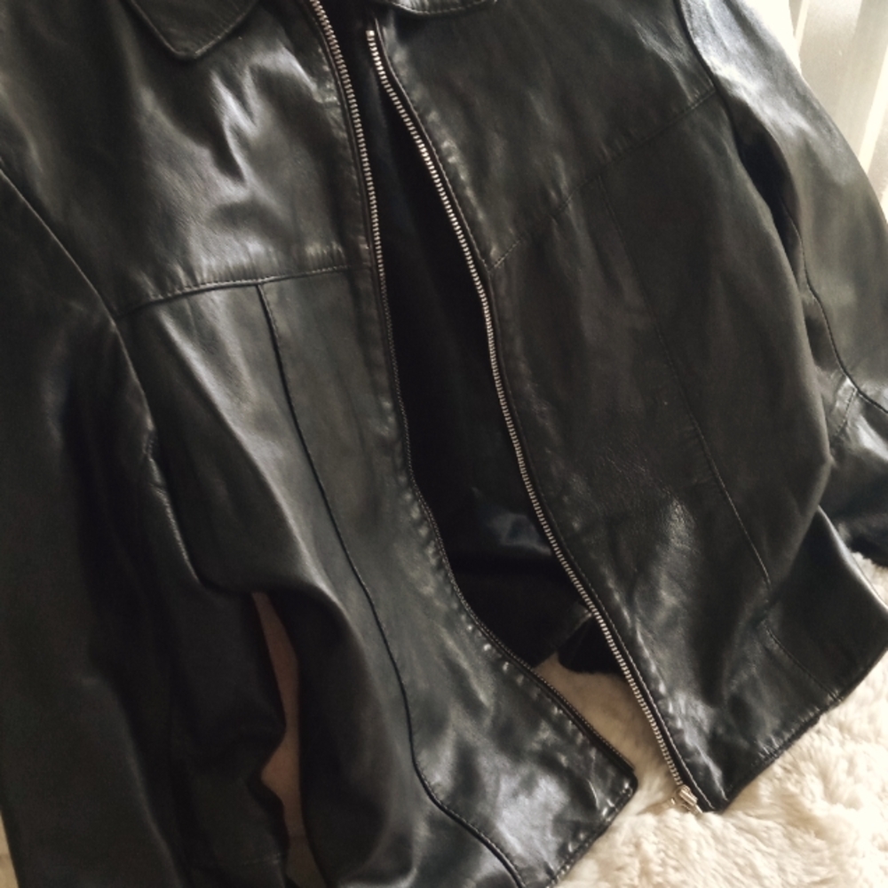 Adorable Soft Leather Jacket Size 10
